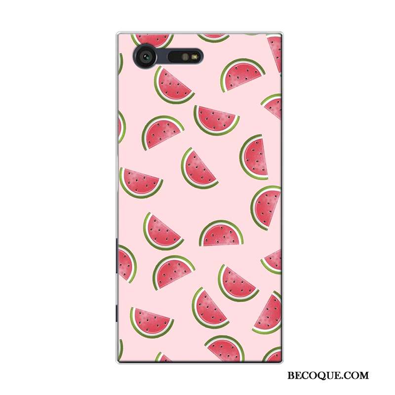 Sony Xperia X Compact Coque De Téléphone Pastèque Petit Silicone Rose Fruit