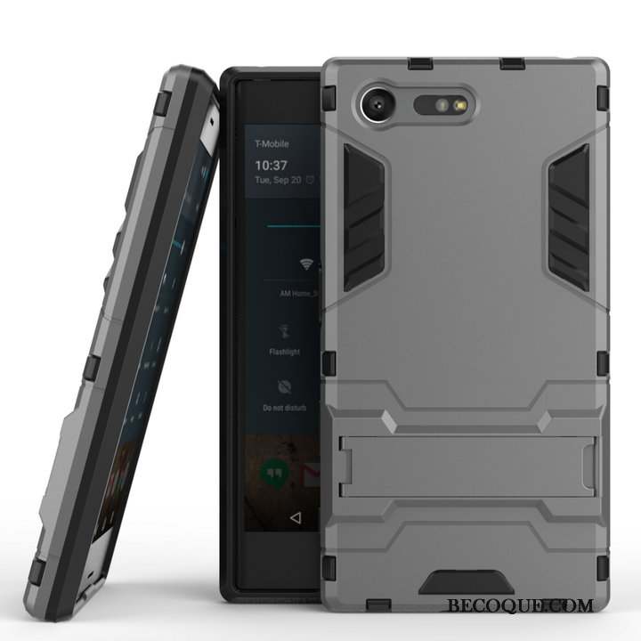 Sony Xperia X Compact Coque De Téléphone Téléphone Portable Incassable Protection Gris Étui