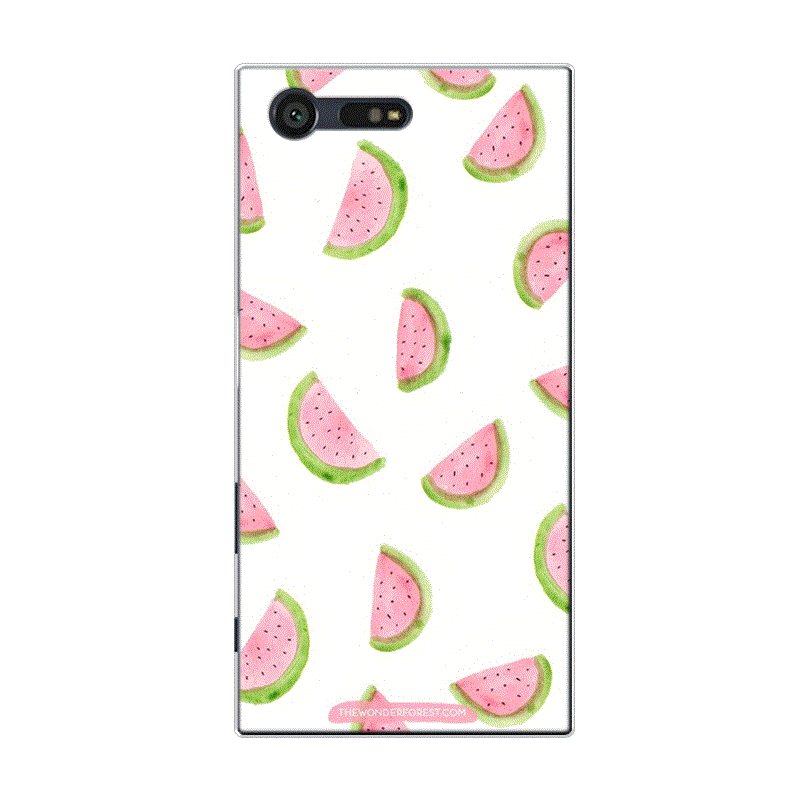 Sony Xperia X Compact Coque Fruit Pastèque Tout Compris Petit Bleu Citron