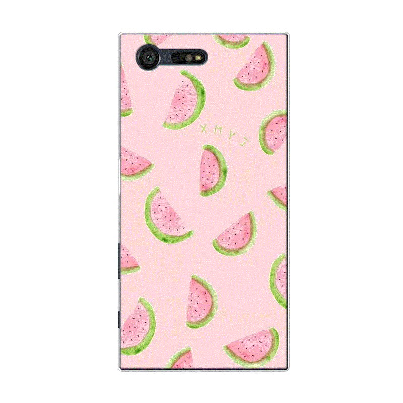 Sony Xperia X Compact Coque Fruit Pastèque Tout Compris Petit Bleu Citron