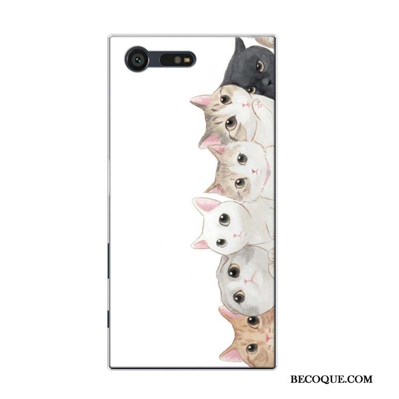 Sony Xperia X Compact Transparent Coque Bleu Protection Difficile Incassable