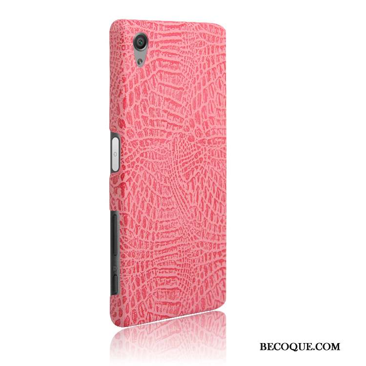 Sony Xperia X Orange Vintage Étui Incassable Crocodile Coque