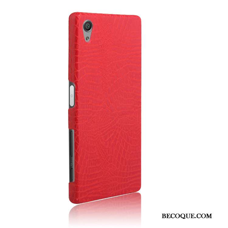 Sony Xperia X Orange Vintage Étui Incassable Crocodile Coque