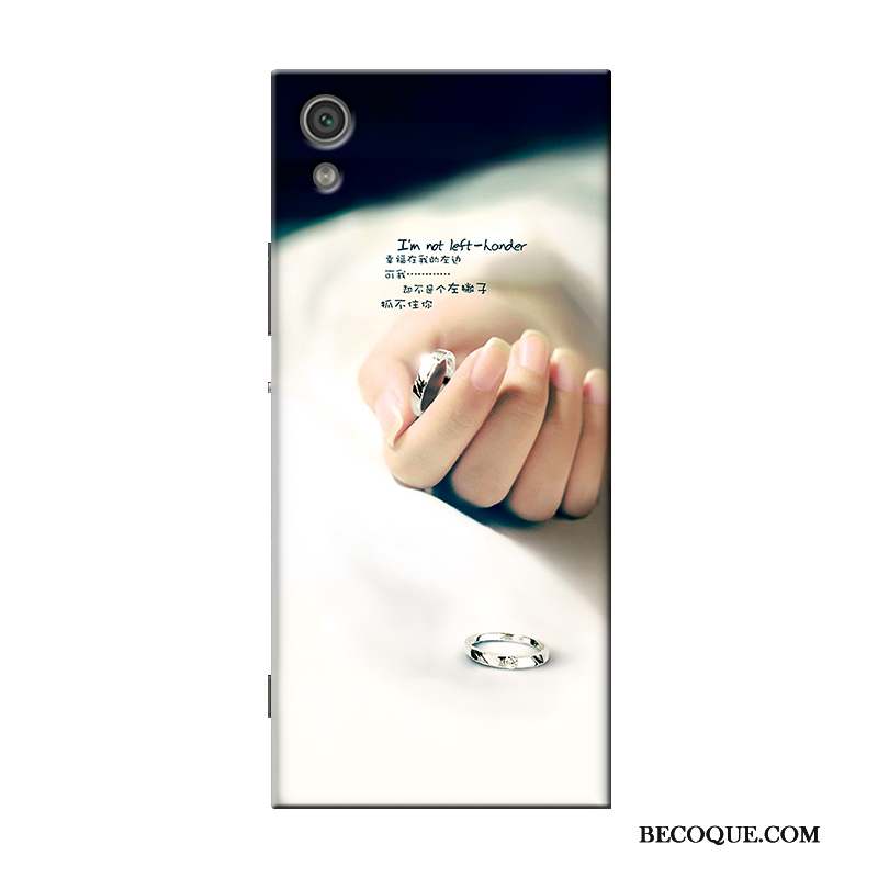 Sony Xperia X Support Coque Transparent Silicone Dessin Animé Blanc