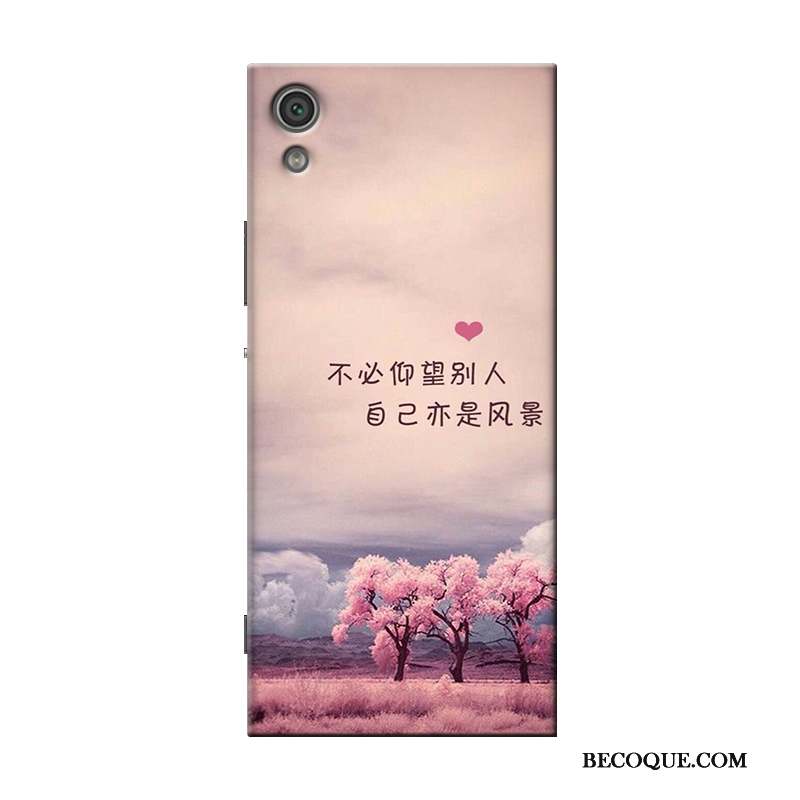 Sony Xperia X Support Coque Transparent Silicone Dessin Animé Blanc