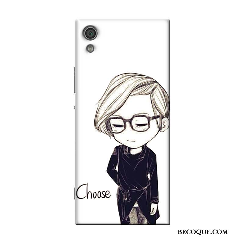 Sony Xperia X Support Coque Transparent Silicone Dessin Animé Blanc