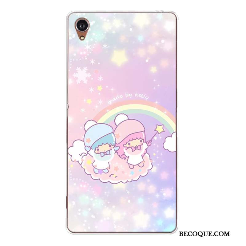 Sony Xperia Xa Coque Dessin Animé Bleu Fluide Doux Charmant Silicone Incassable