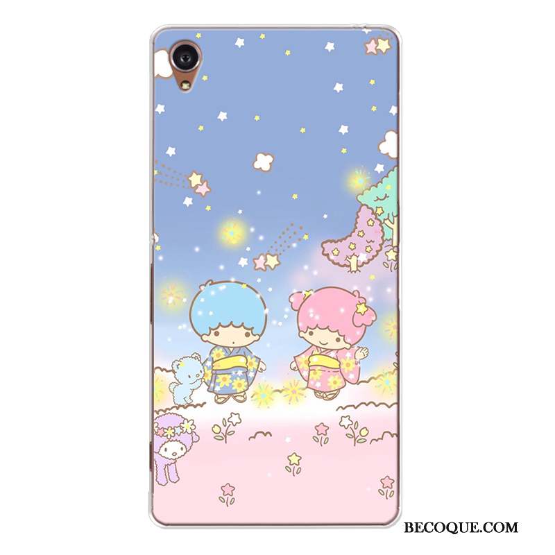 Sony Xperia Xa Coque Dessin Animé Bleu Fluide Doux Charmant Silicone Incassable