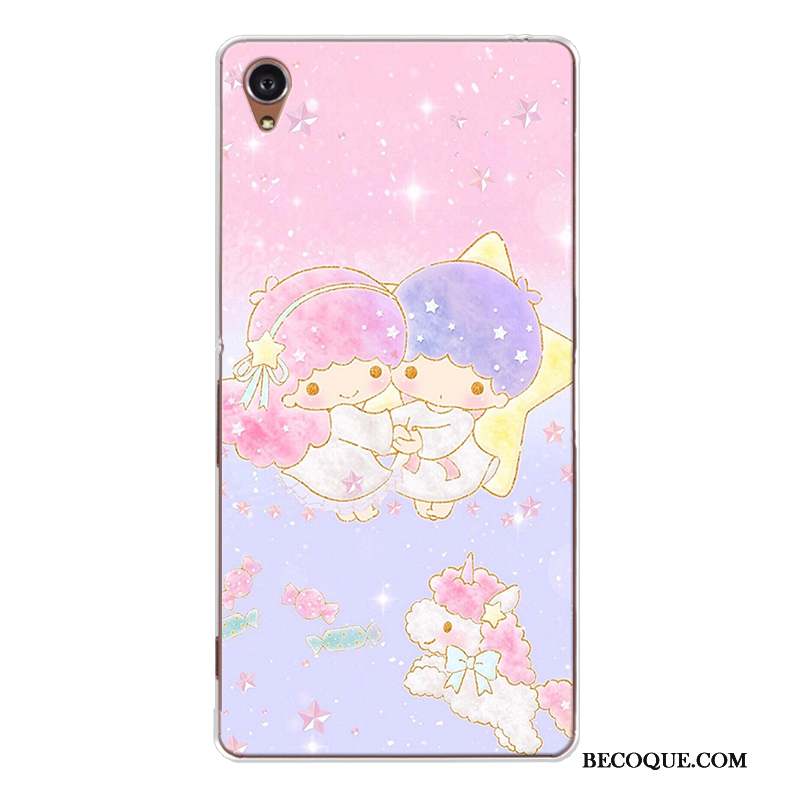 Sony Xperia Xa Coque Dessin Animé Bleu Fluide Doux Charmant Silicone Incassable