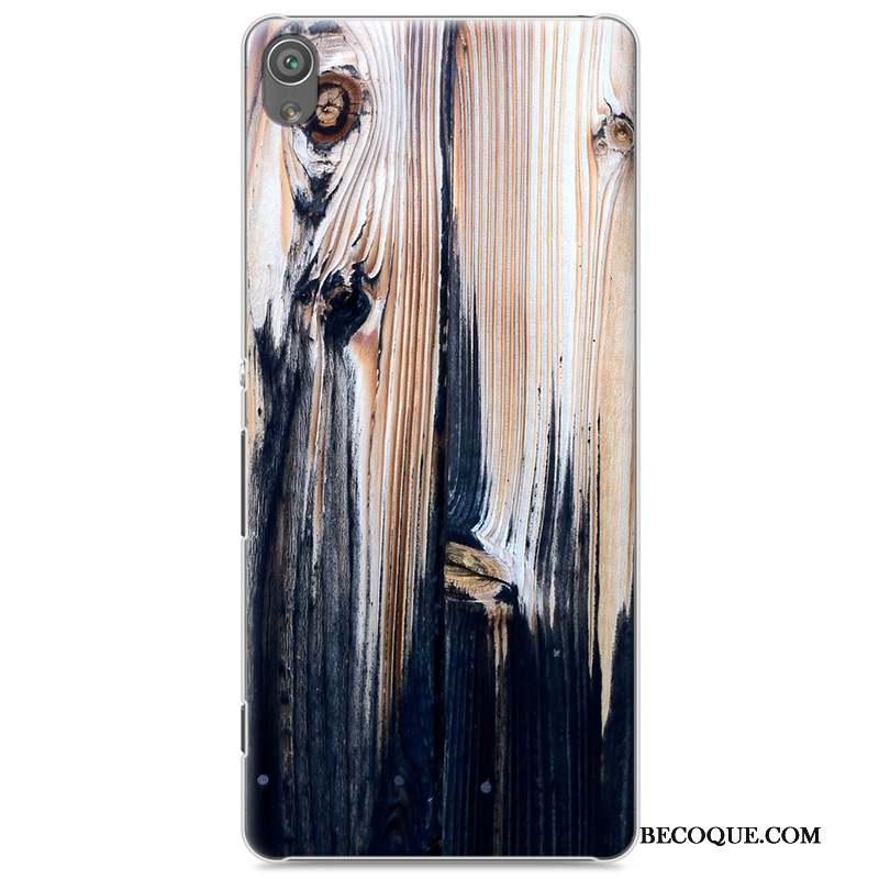 Sony Xperia Xa Coque Difficile Peinture Grain De Bois Personnalité Créatif Protection