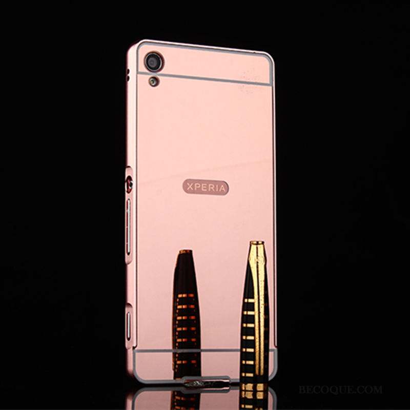 Sony Xperia Xa Protection Or Rose Coque De Téléphone Étui Couvercle Arrière Border