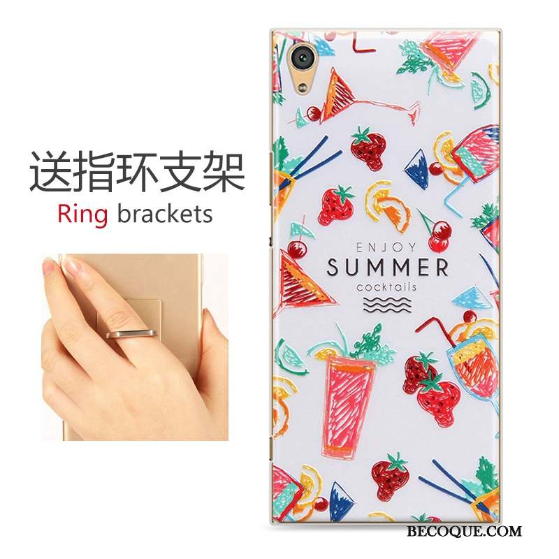 Sony Xperia Xa1 Multicolore Peinture Étui Dessin Animé Coque De Téléphone Protection