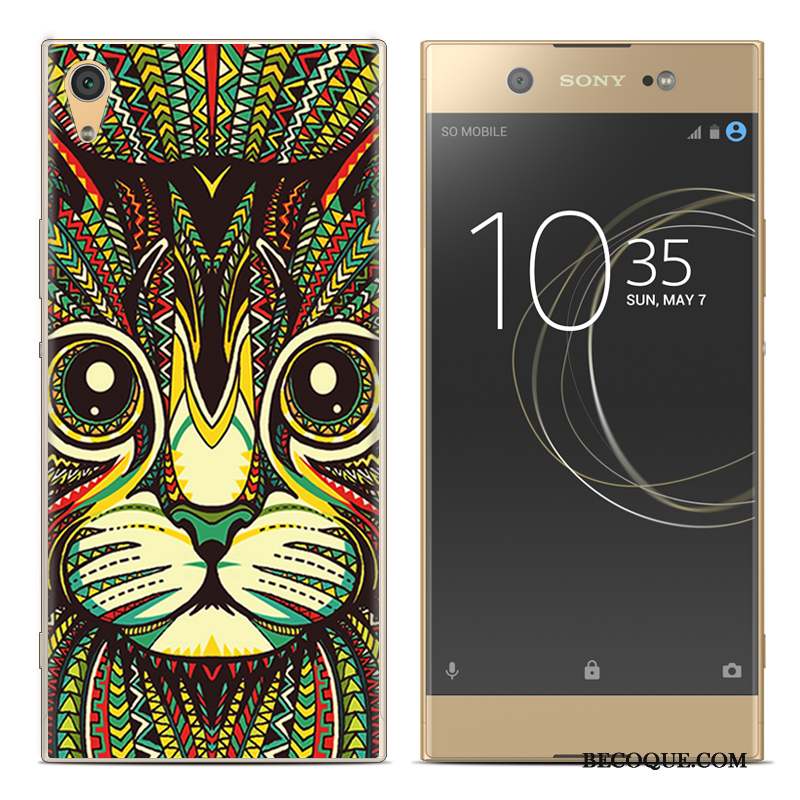 Sony Xperia Xa1 Plus Peinture Coque De Téléphone Silicone Fluide Doux Téléphone Portable Créatif