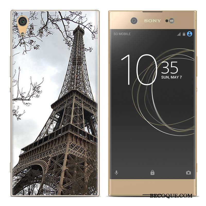 Sony Xperia Xa1 Plus Peinture Coque De Téléphone Silicone Fluide Doux Téléphone Portable Créatif