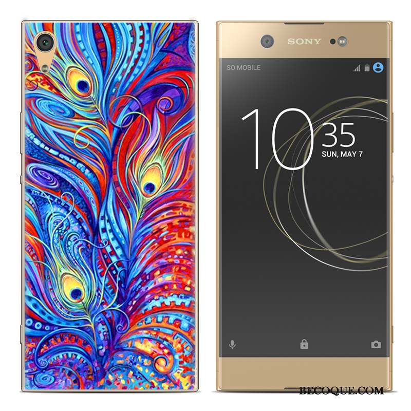 Sony Xperia Xa1 Plus Peinture Coque De Téléphone Silicone Fluide Doux Téléphone Portable Créatif