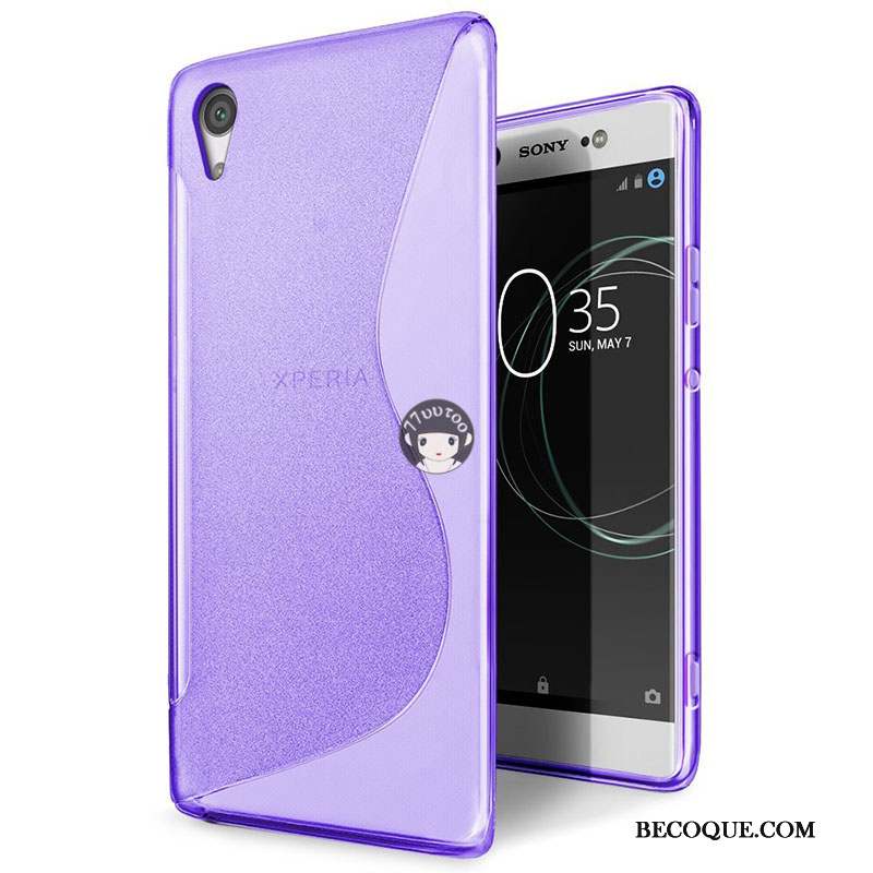 Sony Xperia Xa1 Ultra Coque Silicone Incassable Étui Bleu Fluide Doux