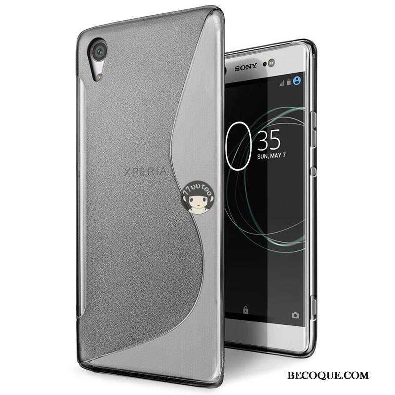 Sony Xperia Xa1 Ultra Coque Silicone Incassable Étui Bleu Fluide Doux