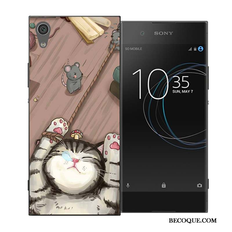 Sony Xperia Xa1 Ultra Dessin Animé Coque Difficile Bleu Étui Personnalité