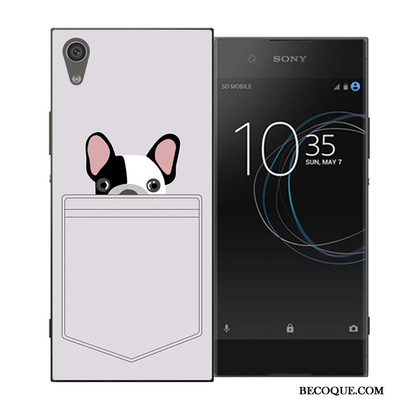 Sony Xperia Xa1 Ultra Dessin Animé Coque Difficile Bleu Étui Personnalité