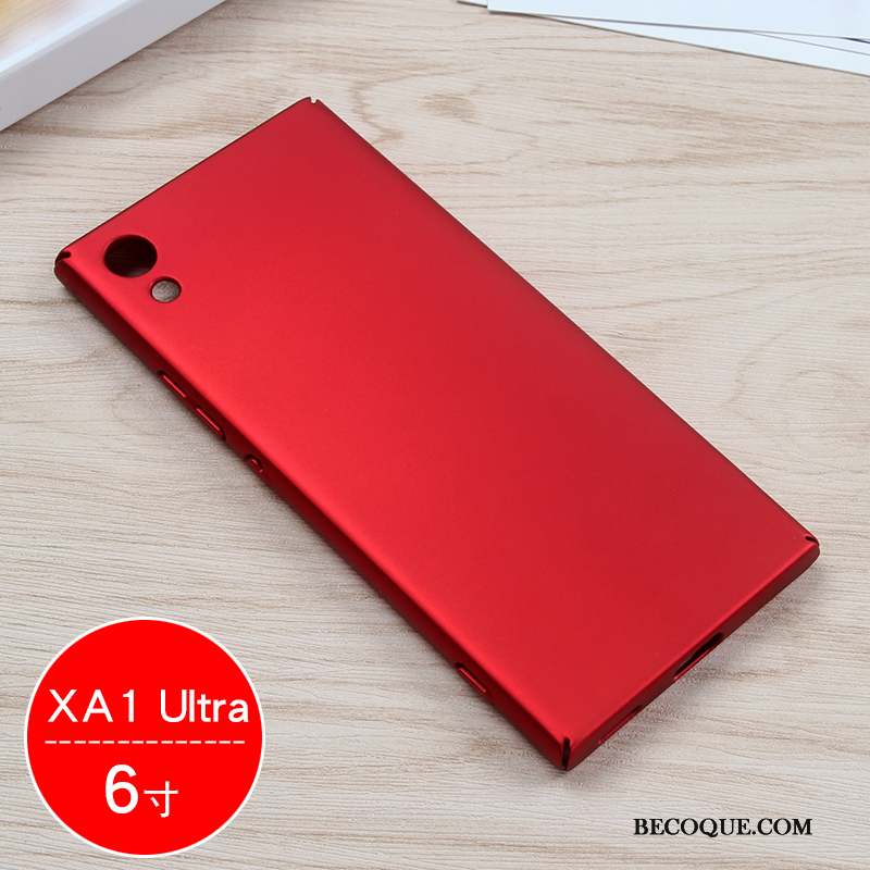 Sony Xperia Xa1 Ultra Noir Protection Coque De Téléphone Étui Ornements Suspendus Rouge
