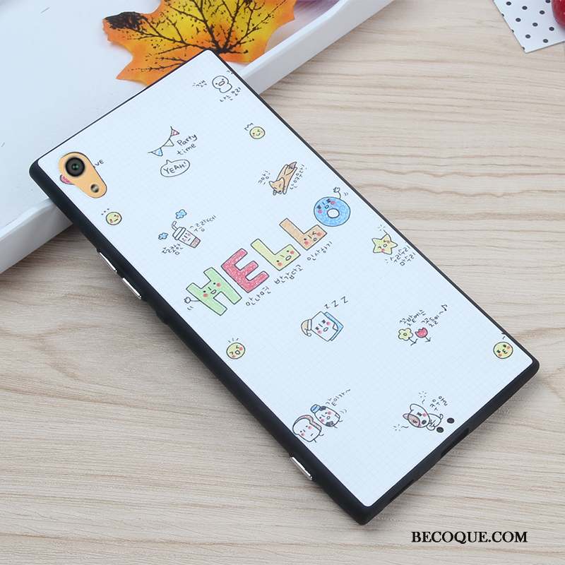 Sony Xperia Xa1 Ultra Protection Silicone Coque De Téléphone Fleurs Rose Dessin Animé