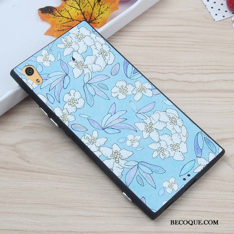 Sony Xperia Xa1 Ultra Protection Silicone Coque De Téléphone Fleurs Rose Dessin Animé