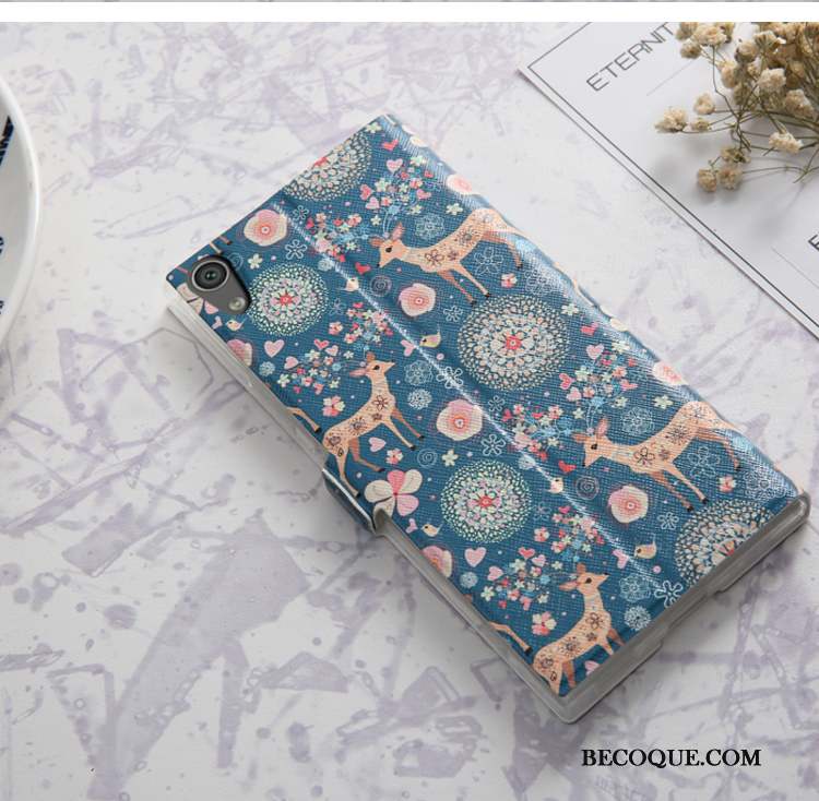 Sony Xperia Xa1 Ultra Étui En Cuir Protection Coque De Téléphone Rose Housse Dessin Animé