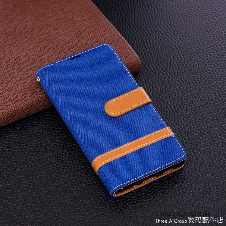 Sony Xperia Xa2 Coque De Téléphone En Denim Protection Étui Tout Compris Incassable