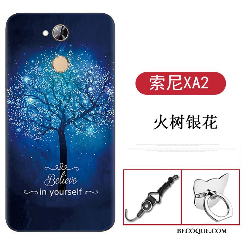 Sony Xperia Xa2 Dessin Animé Rouge Coque De Téléphone Téléphone Portable Étui Silicone