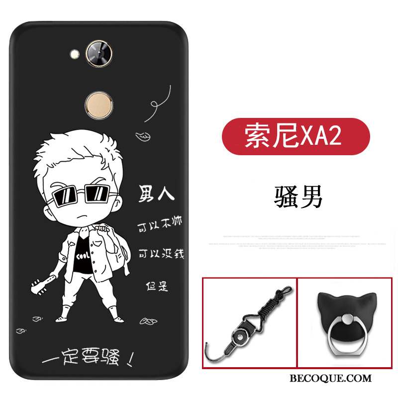 Sony Xperia Xa2 Dessin Animé Rouge Coque De Téléphone Téléphone Portable Étui Silicone