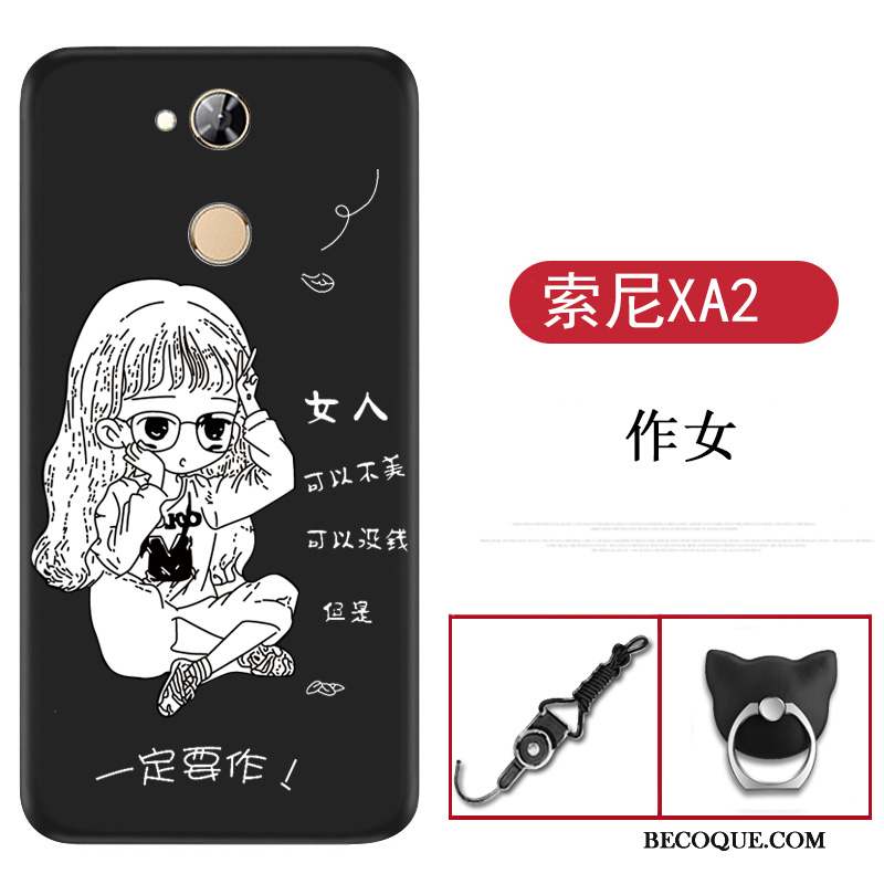 Sony Xperia Xa2 Dessin Animé Rouge Coque De Téléphone Téléphone Portable Étui Silicone