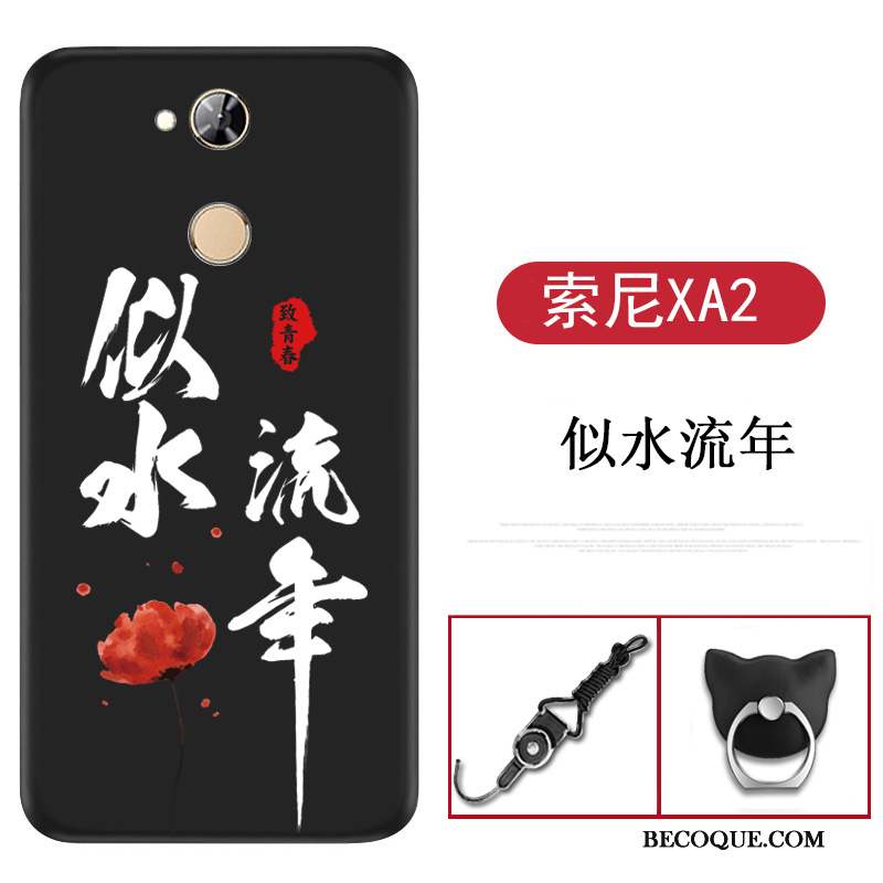 Sony Xperia Xa2 Dessin Animé Rouge Coque De Téléphone Téléphone Portable Étui Silicone