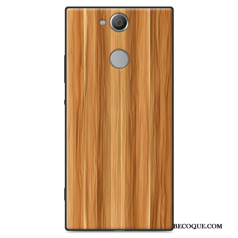 Sony Xperia Xa2 Ultra Coque Protection Créatif Personnalité Fluide Doux Bois Étui