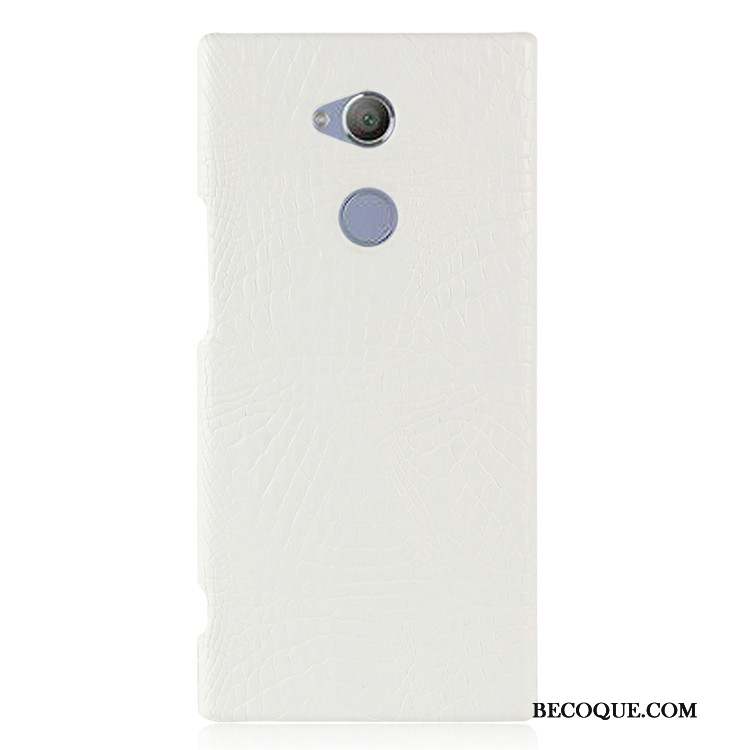 Sony Xperia Xa2 Ultra Crocodile Modèle Vintage Protection Coque Difficile Bleu Clair