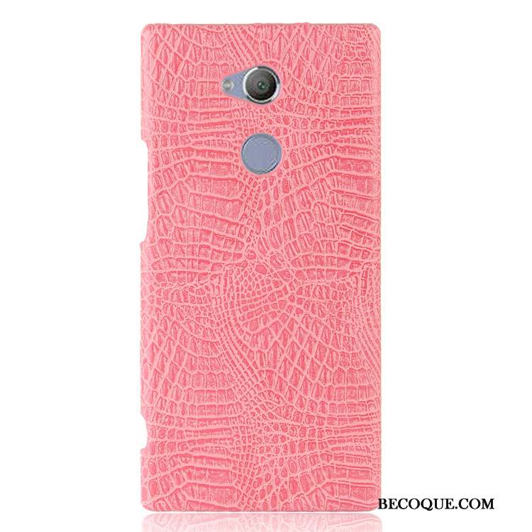 Sony Xperia Xa2 Ultra Crocodile Modèle Vintage Protection Coque Difficile Bleu Clair