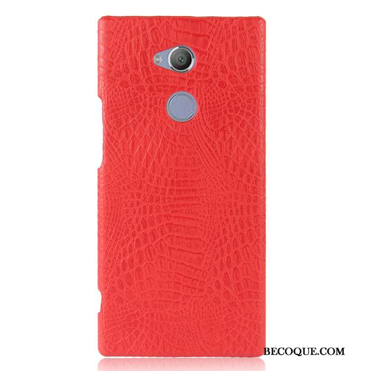 Sony Xperia Xa2 Ultra Crocodile Modèle Vintage Protection Coque Difficile Bleu Clair