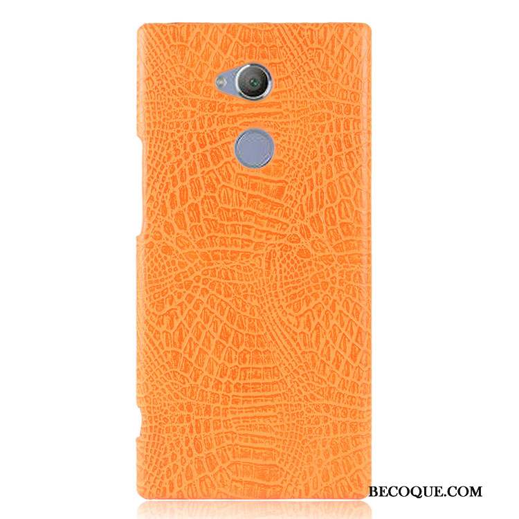 Sony Xperia Xa2 Ultra Crocodile Modèle Vintage Protection Coque Difficile Bleu Clair