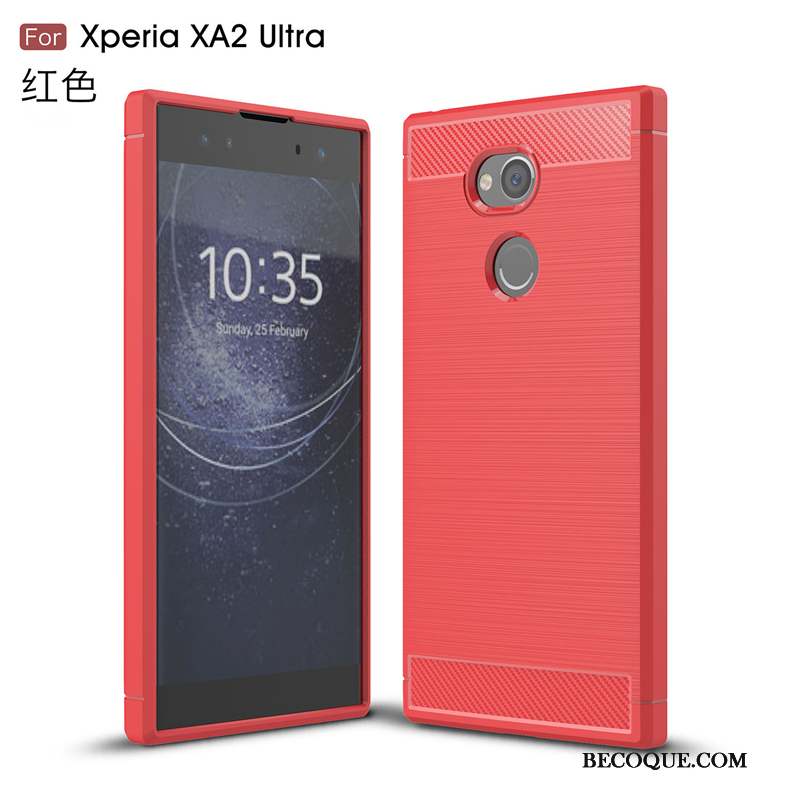 Sony Xperia Xa2 Ultra Incassable Coque De Téléphone Bleu Fluide Doux Étui Protection