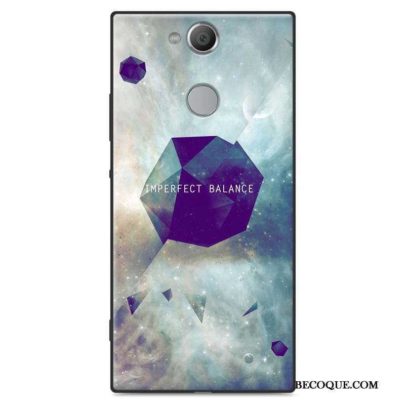 Sony Xperia Xa2 Ultra Paysage Noir Fluide Doux Coque De Téléphone Peinture Étui