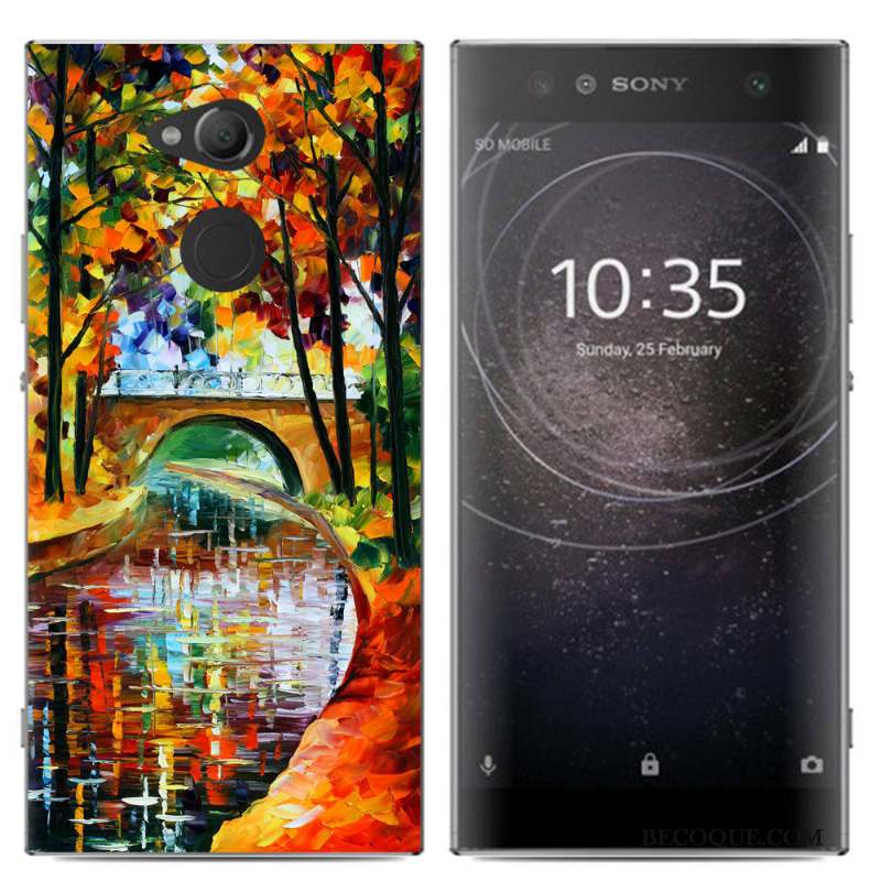 Sony Xperia Xa2 Ultra Peinture Multicolore Coque Téléphone Portable Étui De Téléphone