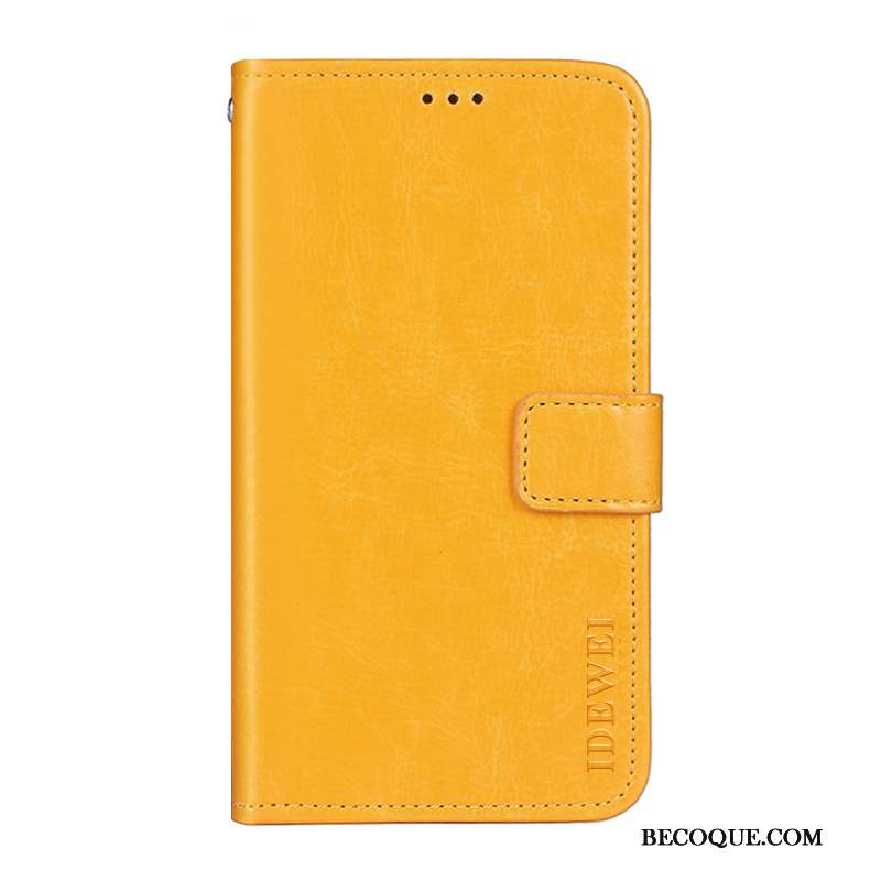 Sony Xperia Xa2 Ultra Étui En Cuir Protection Coque De Téléphone Téléphone Portable Jaune Incassable