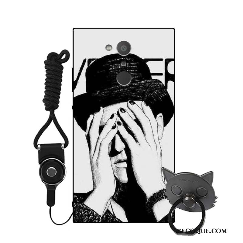 Sony Xperia Xa2 Étui Dessin Animé Foncé Protection Incassable Coque De Téléphone