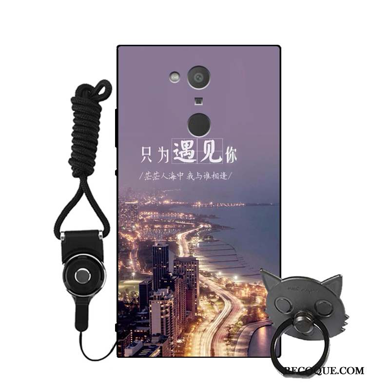 Sony Xperia Xa2 Étui Dessin Animé Foncé Protection Incassable Coque De Téléphone