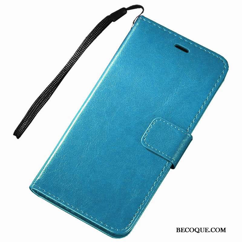 Sony Xperia Xz Coque De Téléphone Téléphone Portable Bleu Étui En Cuir Portefeuille Housse