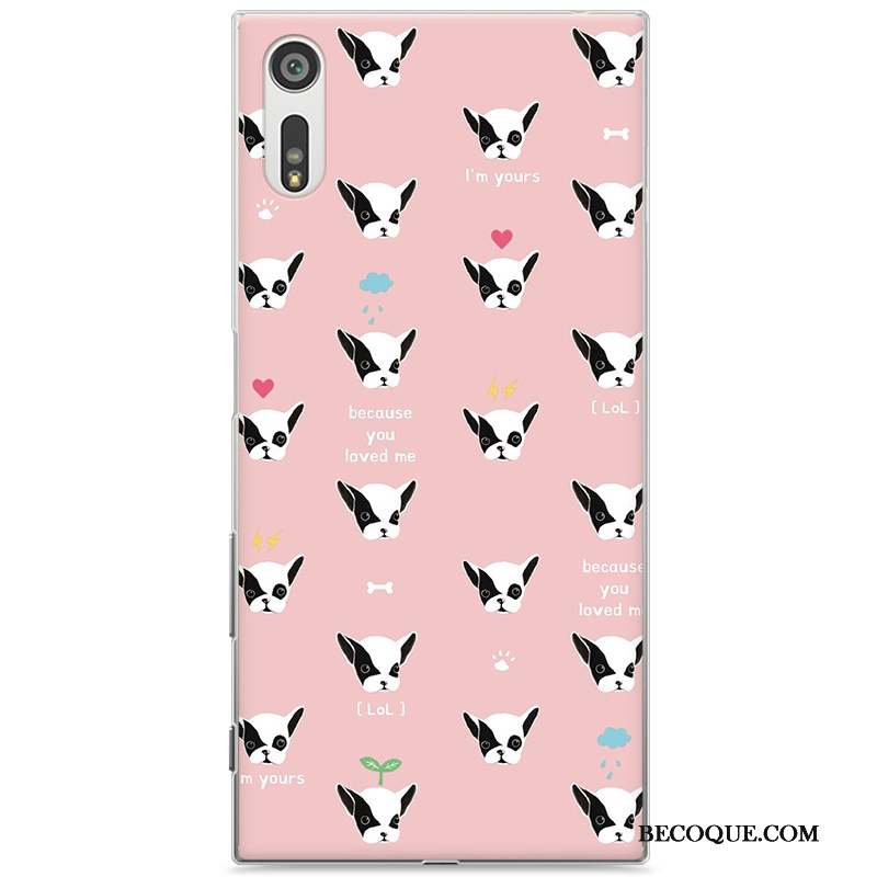 Sony Xperia Xz Coque De Téléphone Étui Difficile Dessin Animé Protection Violet