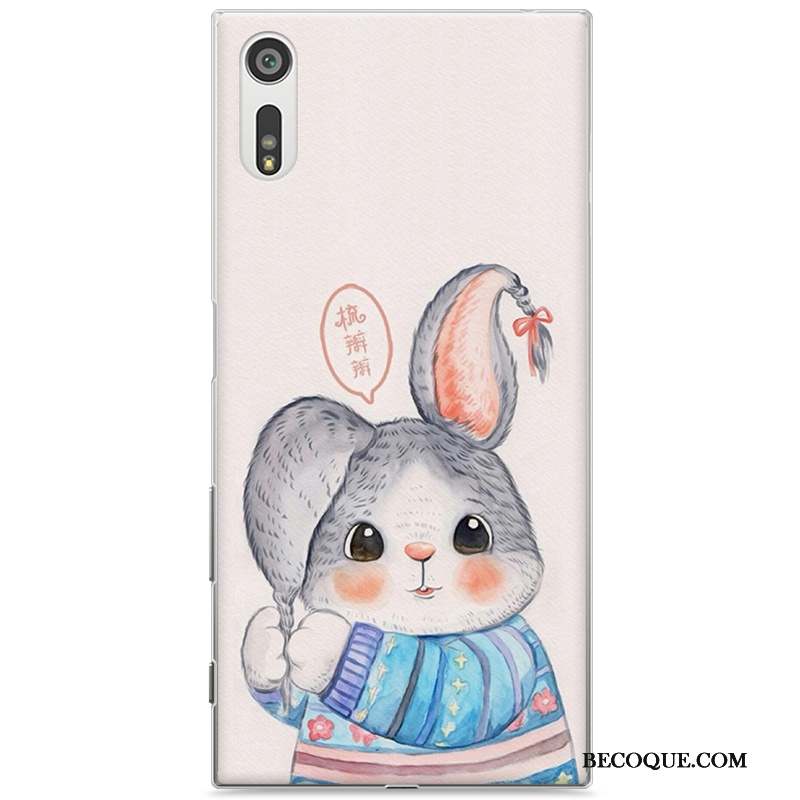 Sony Xperia Xz Coque De Téléphone Étui Difficile Dessin Animé Protection Violet