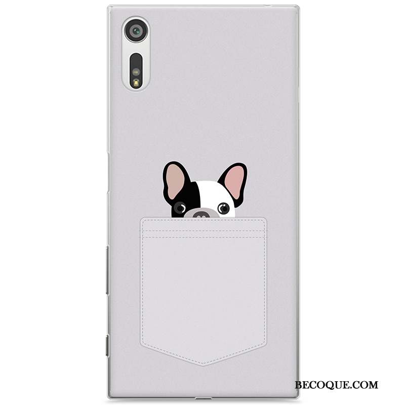 Sony Xperia Xz Coque De Téléphone Étui Difficile Dessin Animé Protection Violet