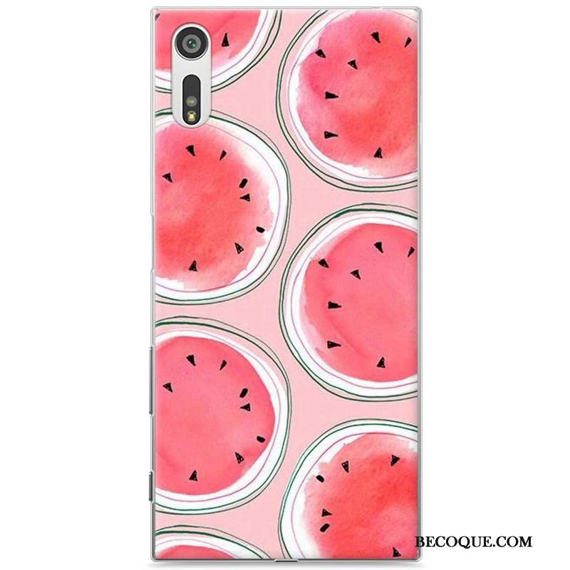 Sony Xperia Xz Dessin Animé Coque Peinture Étui Violet Difficile