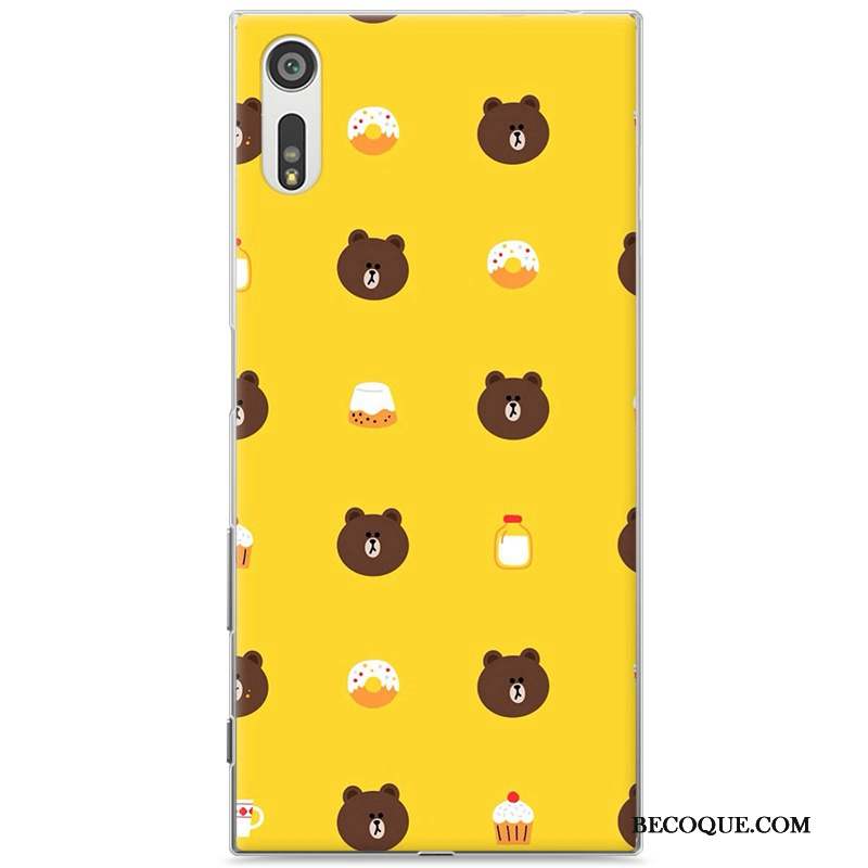 Sony Xperia Xz Dessin Animé Coque Peinture Étui Violet Difficile