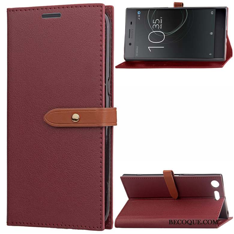 Sony Xperia Xz Premium Business Rouge Coque Fluide Doux Silicone De Téléphone